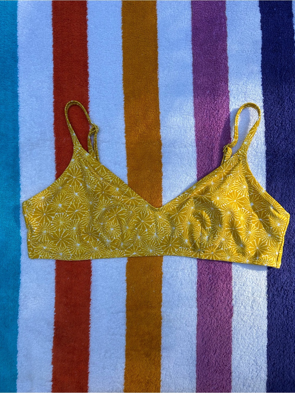 Aerie ‘Yellow Shock’ V Scoop Bikini Top ONLY | Size XL - Picture 2 of 10